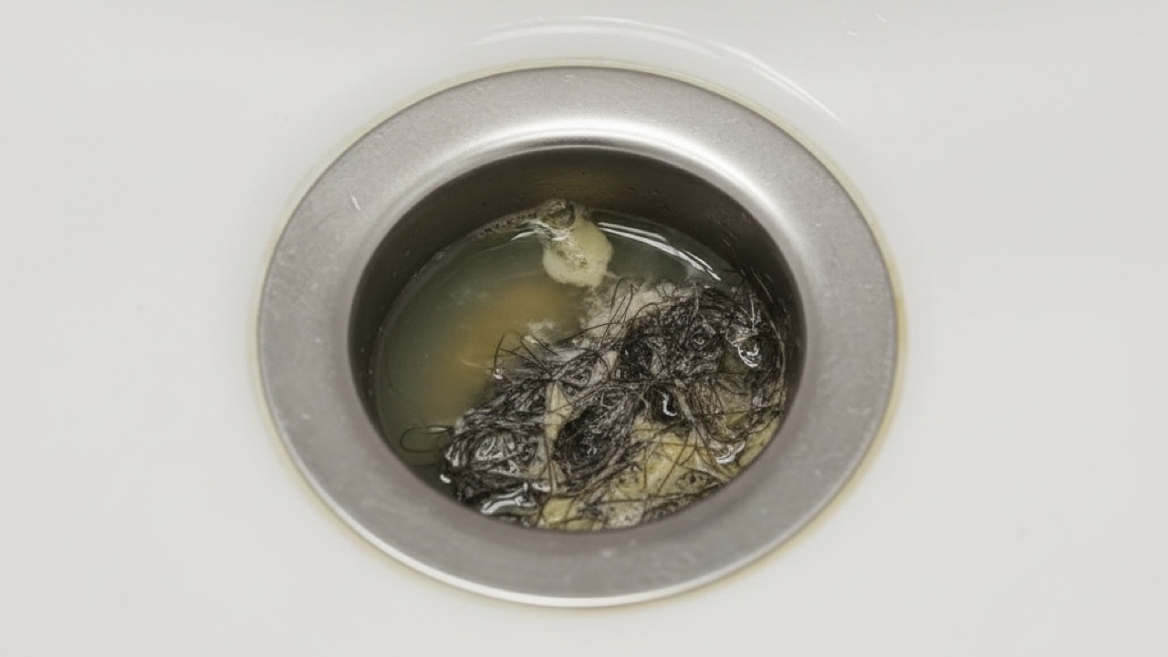Drain before cleaning — scale ring and grime buildup